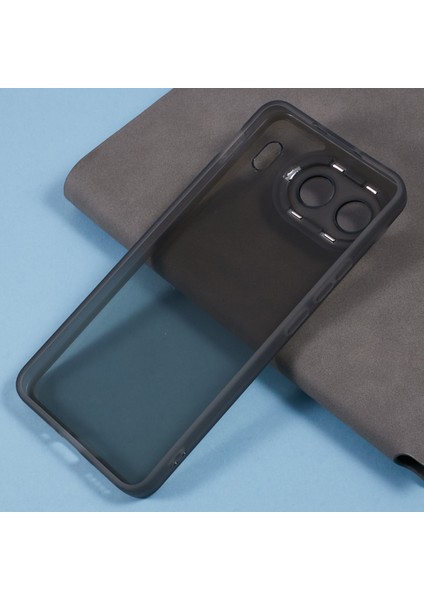 Oneplus Nord 4 Kılıf Elektrokaplama Kamera Çerçevesi Tpu Telefon Kılıfı-Şeffaf Siyah (Yurt Dışından)
