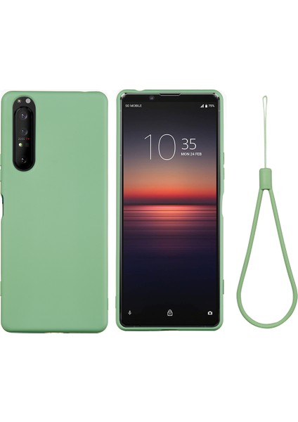 Sony Xperia 5 Iı-Yeşil Için Sıvı Silikon Telefon Kılıfı (Yurt Dışından) fiyatları