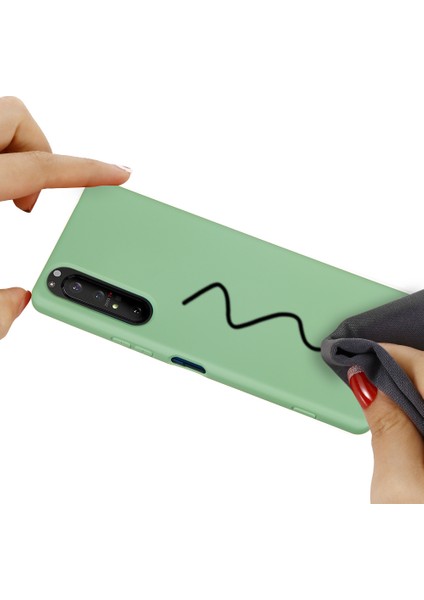 Sony Xperia 5 Iı-Yeşil Için Sıvı Silikon Telefon Kılıfı (Yurt Dışından) fırsatları