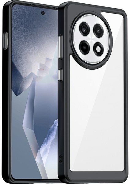 Oneplus 13R 5g/ace 5 5g/ace 5 Pro 5g Tpu+Akrilik Koruyucu Telefon Kılıfı-Siyah Için Şeffaf Kılıf (Yurt Dışından)