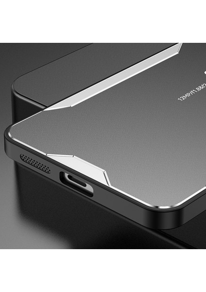 Oneplus Ace 3 5G/12R 5g Kılıf Koruyucu Alüminyum Alaşım+Tpu+Pc Telefon Kılıfı-Kırmızı (Yurt Dışından)