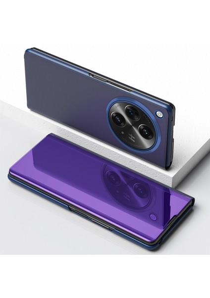 Oneplus Açık/oppo Find N3 5g Kılıf Görünüm Penceresi Deri Stand Telefon Kılıfı-Mor/mavi (Yurt Dışından) indirimleri