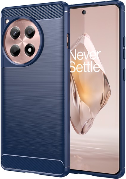Oneplus 12R 5g/ace 3 5g Kılıf Fırçalanmış Tpu Parmak Izi Önleyici Telefon Kılıfı-Mavi (Yurt Dışından)