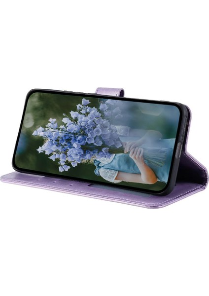 Sony Xperia 1 V Mandala Çiçek Desenli Deri Telefon Kılıfı Flip Cüzdan Standı Kapağı-Mor (Yurt Dışından) fiyatları