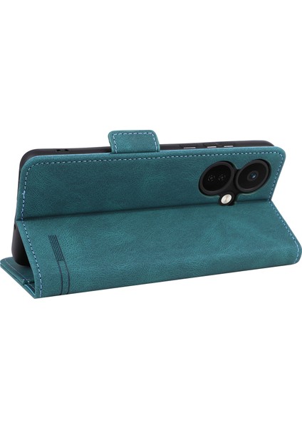 Oneplus Nord Ce3 5g Donanım Dekor Telefon Kılıfı Pu Deri Cüzdan Standı Düşmeye Lı Kapak-Mavi (Yurt Dışından) indirimleri