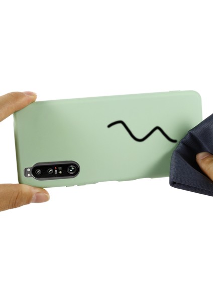 Sony Xperia 1 Iıı 5g-Yeşil Için Kayışlı Düz ​​renk Sıvı Silikon Iyi Korunan Telefon Koruyucu Kabuk (Yurt Dışından) indirimleri