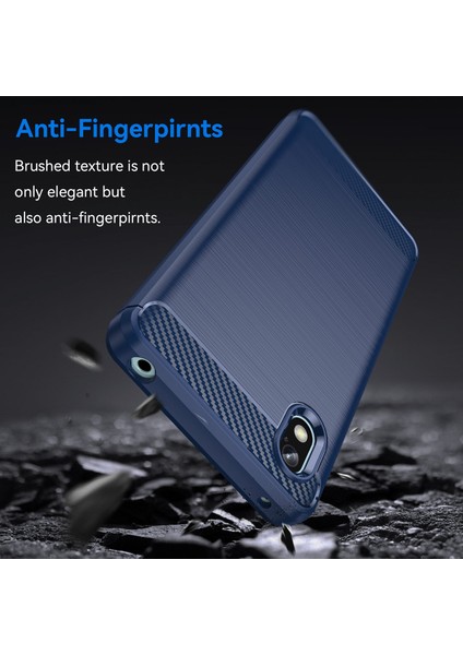 Sony Xperia Ace Iıı Tpu Koruyucu Telefon Kılıfı Çizilmez Karbon Fiber Doku Fırçalanmış Yüzey Kılıfı-Mavi (Yurt Dışından) modelleri