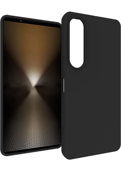 Sony Xperia 1 Vıı Tpu Kılıf Wanlonfeng Ms Serisi Mat Arka Kapak Temperli Cam (Büyük Delikli Lens)-Siyah (Yurt Dışından) fiyatları