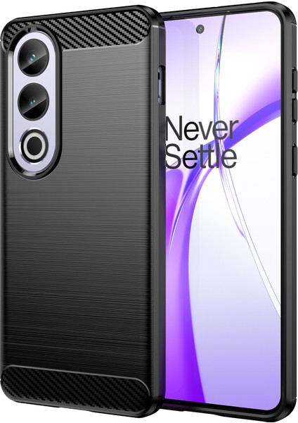 Oneplus Ace 3V 5g Kılıfı Karbon Fiber Doku Fırçalanmış Tpu Telefon Arka Kapağı-Siyah (Yurt Dışından)