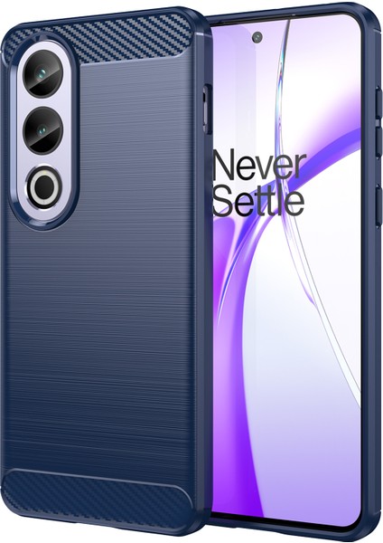 Oneplus Ace 3V 5g Kılıfı Karbon Fiber Doku Fırçalanmış Tpu Telefon Arka Kapağı-Mavi (Yurt Dışından)