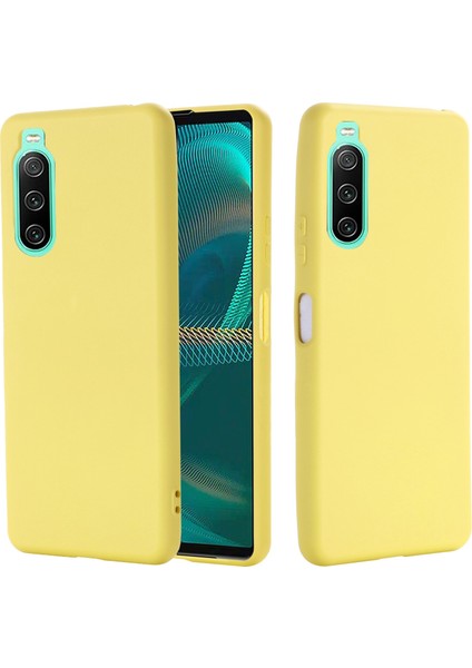 Sony Xperia 10 Iv 5g Için Düşmeye Dayanıklı Sıvı Silikon Telefon Kılıfı Yumuşak Mikrofiber Astar Yastık Çizilmez Koruyucu Kılıf-Sarı (Yurt Dışından) fiyatları