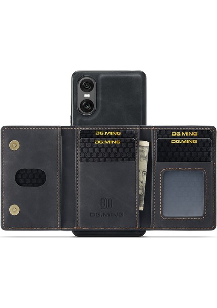 Dg.mıng M2 Serisi Sony Xperia 10 Vı Kılıf Çıkarılabilir Cüzdan Pu+Pc+Tpu Telefon Kılıfı-Siyah (Yurt Dışından) fiyatları