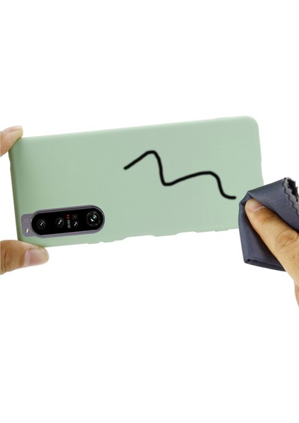 Sony Xperia 1 Iv 5g Hafif Düşmeye Karşı Sıvı Silikon Telefon Kılıfı Yumuşak Mikrofiber Astar Yastık Çizilmeye Kılıfı-Yeşil (Yurt Dışından) modelleri