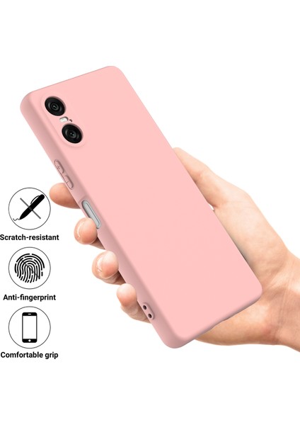 Sony Xperia 10 Vı Kılıf Sıvı Silikon Koruyucu Telefon Kılıfı El Kayışı Ile-Pembe (Yurt Dışından) fiyatları