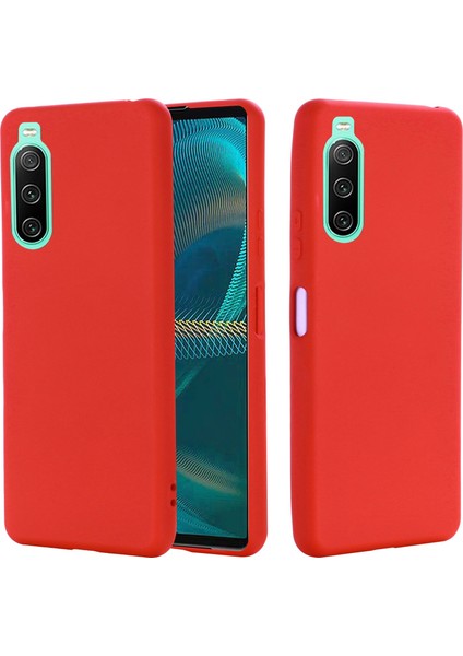 Sony Xperia 10 Iv 5g Için Düşmeye Dayanıklı Sıvı Silikon Telefon Kılıfı Yumuşak Mikrofiber Astar Yastık Çizilmez Koruyucu Kılıf-Kırmızı (Yurt Dışından) fiyatları