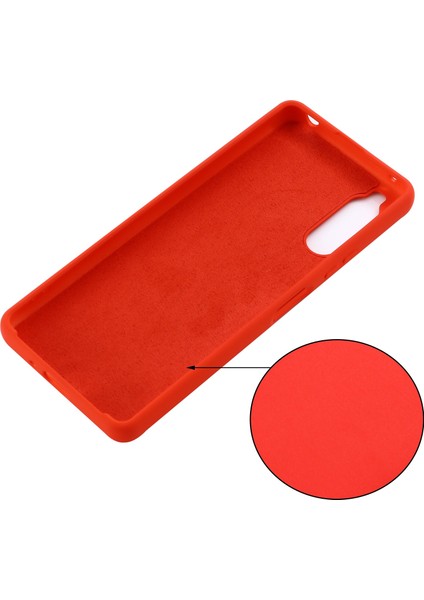 Sony Xperia 10 Iv 5g Için Düşmeye Dayanıklı Sıvı Silikon Telefon Kılıfı Yumuşak Mikrofiber Astar Yastık Çizilmez Koruyucu Kılıf-Kırmızı (Yurt Dışından) modelleri
