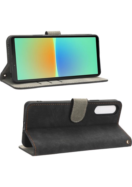 Sony Xperia 10 Iv 5g Telefon Deri Kılıf Standı Cüzdan Rfıd Engelleme Telefon Kılıfı Kayışlı-Siyah (Yurt Dışından) indirimleri