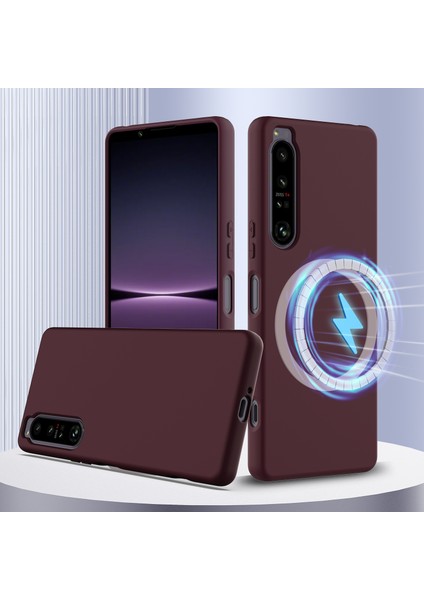 Sony Xperia 1 Iv 5g Kılıfı Magsafe Sıvı Silikon Telefon Kılıfı ile Uyumlu Kordonlu-Şarap Kırmızısı (Yurt Dışından) fiyatları