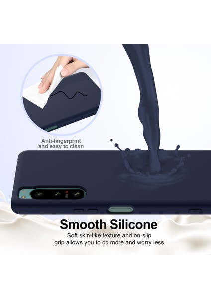 Sony Xperia 5 Iv 5g Sıvı Silikon Kılıf Askılı Magsafe Telefon Kılıfı ile Uyumlu-Koyu Mavi (Yurt Dışından) indirimleri