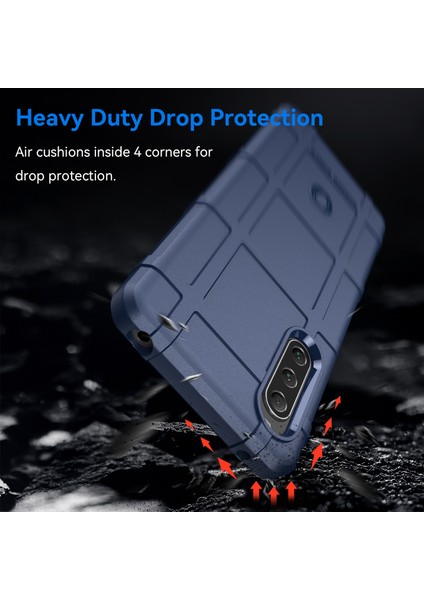 Sony Xperia 10 V Yumuşak Tpu Telefon Kılıfı Sağlam Kare Izgara Doku Çizilmeye Dayanıklı Koruyucu Kılıf-Mavi (Yurt Dışından) modelleri