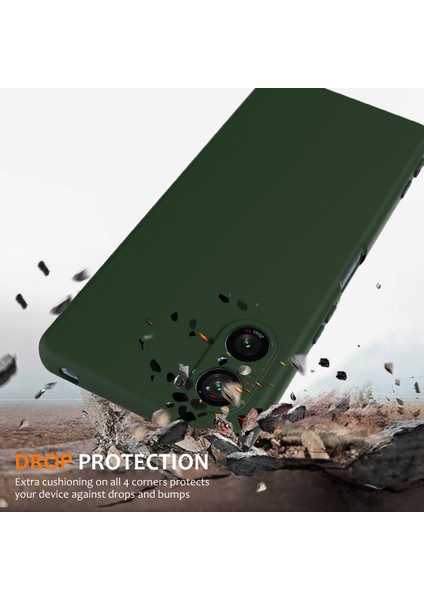 Sony Xperia 5 V Kılıfı Magsafe Sıvı Silikon Telefon Kılıfı ile Uyumludur - Kordonlu - Koyu Yeşil (Yurt Dışından) modelleri
