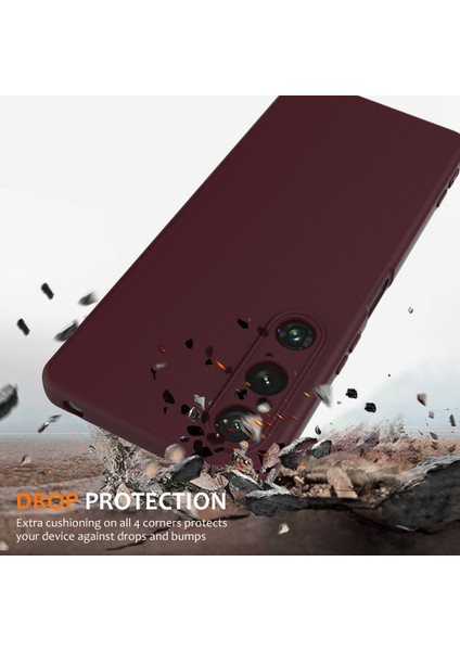Sony Xperia 1 V Kılıfı Magsafe Anti-Düşme Sıvı Silikon Telefon Kılıfı ile Uyumlu-Şarap Kırmızısı (Yurt Dışından) fiyatları