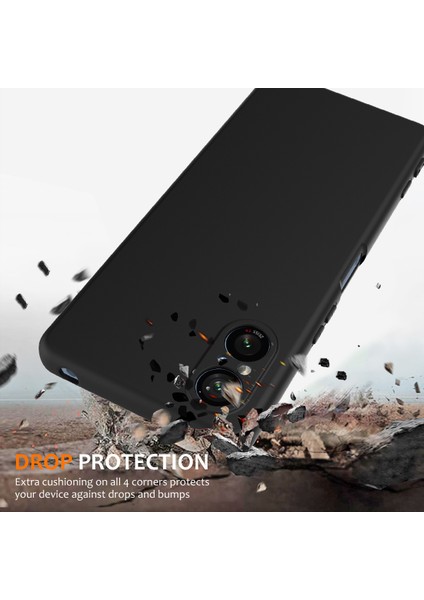 Sony Xperia 5 V Kılıfı Magsafe Sıvı Silikon Telefon Kılıfı ile Uyumludur ve Kordonludur-Siyah (Yurt Dışından) modelleri