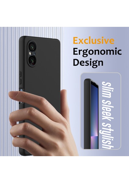 Sony Xperia 5 V Kılıfı Magsafe Sıvı Silikon Telefon Kılıfı ile Uyumludur ve Kordonludur-Siyah (Yurt Dışından) indirimleri