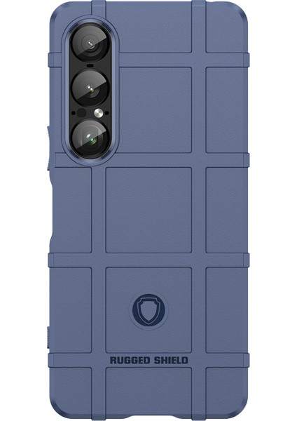 Sony Xperia 1 Vıı Kılıf Izgara Tasarım Yumuşak Tpu Çizilmeye Dayanıklı Telefon Kılıfı-Mavi (Yurt Dışından) fiyatları