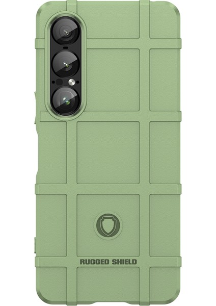 Sony Xperia 1 Vıı Kılıf Izgara Tasarım Yumuşak Tpu Çizilmeye Dayanıklı Telefon Kılıfı-Yeşil (Yurt Dışından) fiyatları