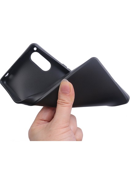 Sony Xperia 5 V Darbeye Dayanıklı Mat Doku Telefon Kılıfı Yumuşak Tpu Cep Telefonu Kılıfı-Siyah (Yurt Dışından) fiyatları