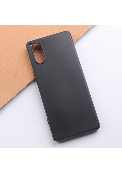 Sony Xperia 5 V Darbeye Dayanıklı Mat Doku Telefon Kılıfı Yumuşak Tpu Cep Telefonu Kılıfı-Siyah (Yurt Dışından) indirimleri