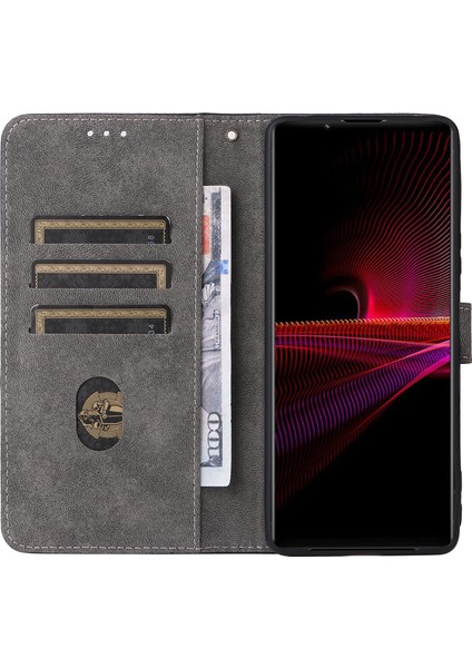 Sony Xperia 1 Iıı 5g Kılıf Cüzdan Kapaklı Deri Telefon Kılıfı Rfıd Engelleme Koruması-Kahverengi (Yurt Dışından) modelleri