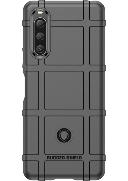 Sony Xperia 10 V Yumuşak Tpu Telefon Kılıfı Sağlam Kare Izgara Doku Çizilmeye Dayanıklı Koruyucu Kapak-Siyah (Yurt Dışından) fiyatları