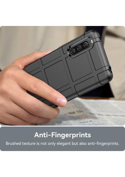 Sony Xperia 10 V Yumuşak Tpu Telefon Kılıfı Sağlam Kare Izgara Doku Çizilmeye Dayanıklı Koruyucu Kapak-Siyah (Yurt Dışından) indirimleri