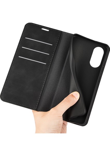 Sony Xperia 5 V Pu Deri Telefon Kılıfı Cilt Dokunma Hissi Cüzdan Standı Düşmeye Lı Kapak-Siyah (Yurt Dışından) indirimleri