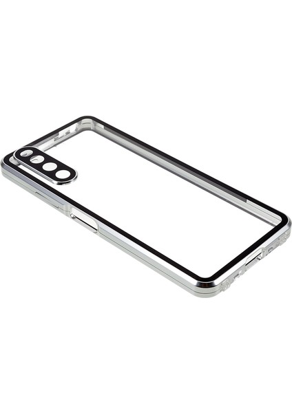 Sony Xperia 10 Iv 5g Düşmeye Karşı Dayanıklı Telefon Kılıfı Metal Çerçeve + Temperli Cam + Pc Arka Hibrit Kapak Manyetik Kapatma Telefon Kabuk Kılıfı-Gümüş (Yurt Dışından) fırsatları