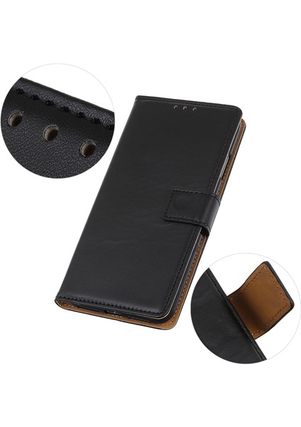 Hiçbir Şey Için Telefon(2)Stand Telefon Kılıfı Çizilmez Dokulu Pu Deri Cüzdan Akıllı Telefon Kılıfı-Siyah (Yurt Dışından) indirimleri