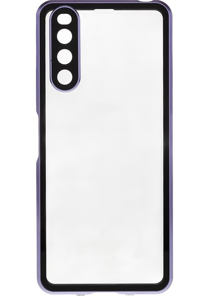 Sony Xperia 10 Iv 5g Düşmeye Karşı Dayanıklı Telefon Kılıfı Metal Çerçeve + Temperli Cam + Pc Arka Hibrit Kapak Manyetik Kapatma Telefon Kabuk Kılıfı-Mor (Yurt Dışından) fiyatları