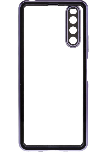 Sony Xperia 10 Iv 5g Düşmeye Karşı Dayanıklı Telefon Kılıfı Metal Çerçeve + Temperli Cam + Pc Arka Hibrit Kapak Manyetik Kapatma Telefon Kabuk Kılıfı-Mor (Yurt Dışından) modelleri