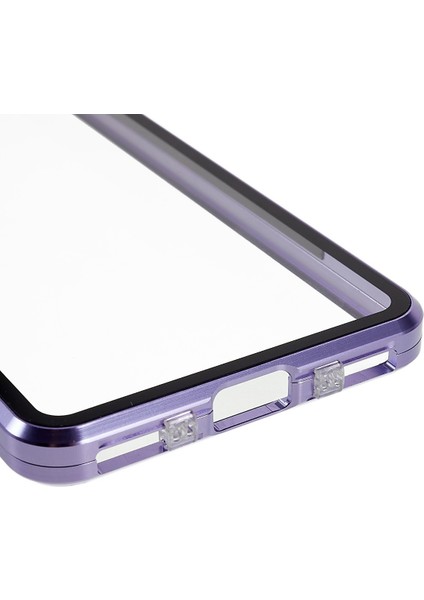 Sony Xperia 10 Iv 5g Düşmeye Karşı Dayanıklı Telefon Kılıfı Metal Çerçeve + Temperli Cam + Pc Arka Hibrit Kapak Manyetik Kapatma Telefon Kabuk Kılıfı-Mor (Yurt Dışından) indirimleri