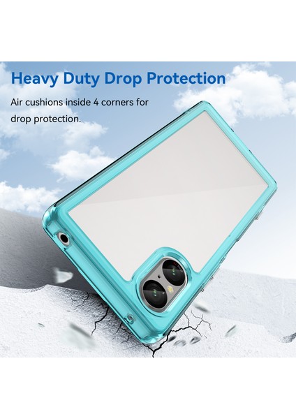 Sony Xperia 5 V Kılıf Tpu+Akrilik Cep Telefonu Arka Koruyucu Kapak-Şeffaf Mavi (Yurt Dışından) modelleri