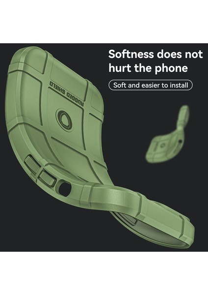 Sony Xperia 1 Iv Sağlam Kare Izgara Telefon Kılıfı Çizilmez Kalınlaştırılmış Tpu Kapak-Yeşil (Yurt Dışından) fırsatları