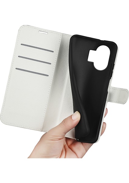 Hiçbir Şey Için Telefon(2)Çizilmez Stand Cüzdan Litchi Doku Telefon Kılıfı Pu Deri Koruyucu Kılıf-Beyaz (Yurt Dışından) fırsatları