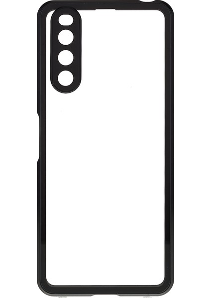 Sony Xperia 10 Iv 5g Düşmeye Karşı Dayanıklı Telefon Kılıfı Metal Çerçeve + Temperli Cam + Pc Arka Hibrit Kapak Manyetik Kapatma Telefon Kabuğu Kılıfı-Siyah (Yurt Dışından) modelleri