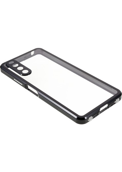 Sony Xperia 10 Iv 5g Düşmeye Karşı Dayanıklı Telefon Kılıfı Metal Çerçeve + Temperli Cam + Pc Arka Hibrit Kapak Manyetik Kapatma Telefon Kabuğu Kılıfı-Siyah (Yurt Dışından) fırsatları