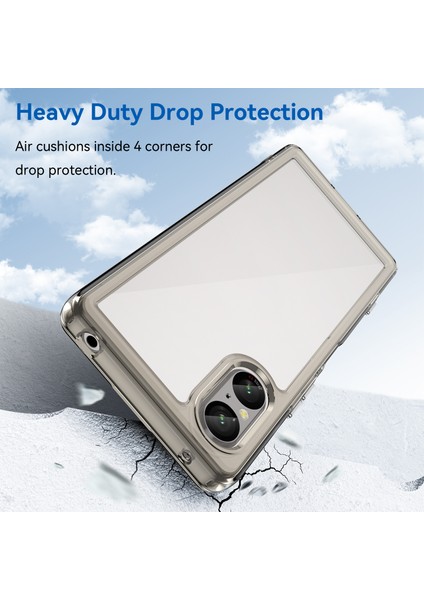 Sony Xperia 5 V Kılıf Tpu+Akrilik Cep Telefonu Arka Koruyucu Kapak-Şeffaf Gri (Yurt Dışından) modelleri