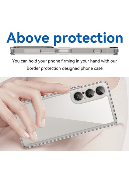 Sony Xperia 1 Vıı Kılıf Tpu+Akrilik Koruyucu Şeffaf Telefon Kılıfı-Şeffaf (Yurt Dışından) fırsatları