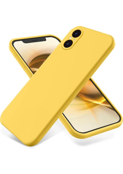 Sony Xperia 5 V Cep Telefonu Kılıfı Sıvı Silikon + Yumuşak Astar Kabuk Çizilmez Kapak-Sarı (Yurt Dışından) fiyatları
