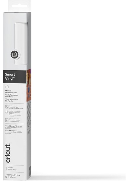 Crıcut 2011315 Smart Vinil Kalıcı 33X91CM 1 Sayfa Beyaz